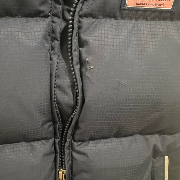 Vineyard Vines Navy Blue  Full Zip Pocket Puffer Vest / Size 7 - Picture 5 of 5